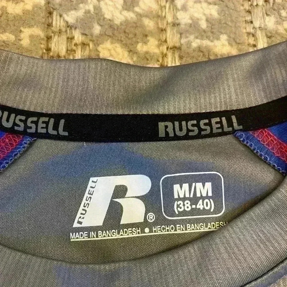 Kansas Jayhawks Russell Athletic Logo shirt size Medium color Gray - Picture 3 of 5